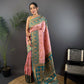 Joban Fashion Teal Butti Banarasi Silk Sarees | Swadesiicart