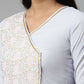 Ahalyaa Women Summer Blue Crepe Printed Tunic | Swadesiicart