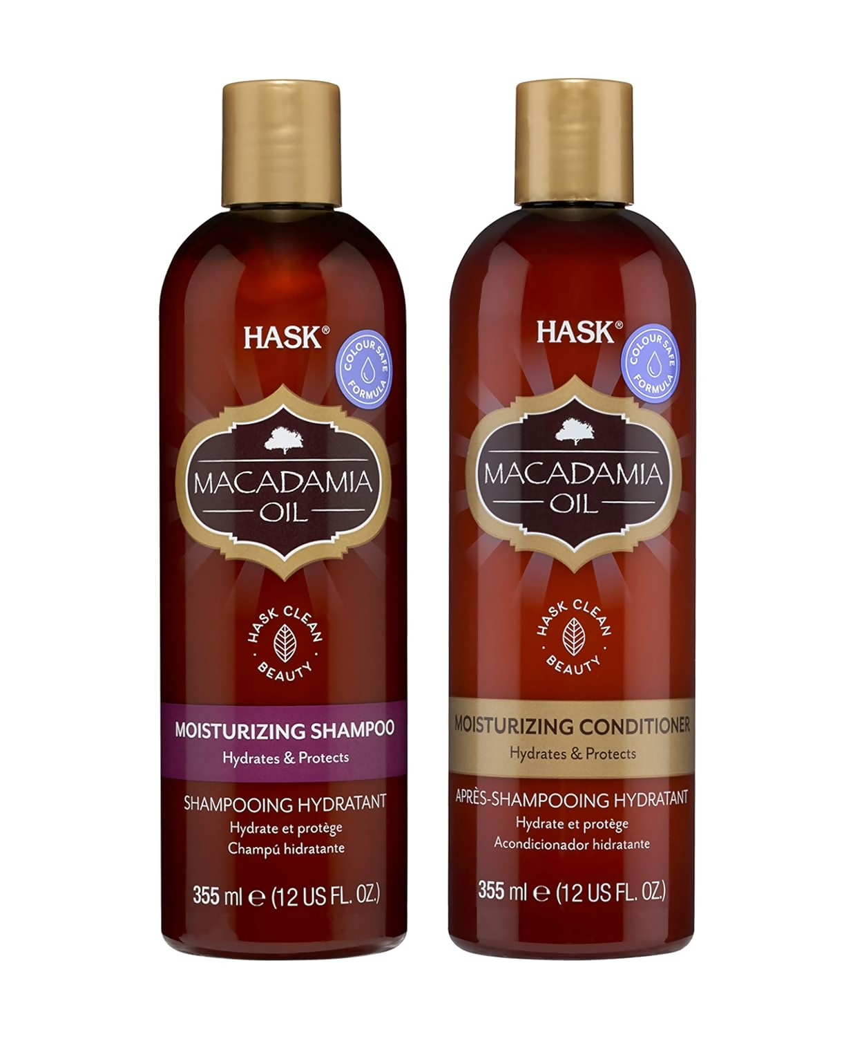 HASK Macadamia Oil Moisturizing Shampoo & Conditioner | Swadesiicart