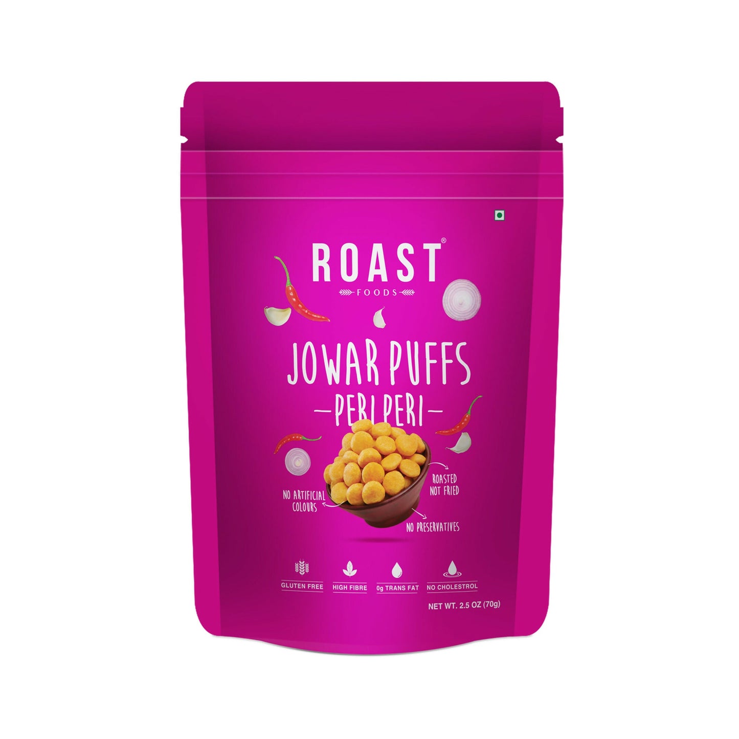 Roast Foods Jowar Puff Peri peri | Swadesiicart