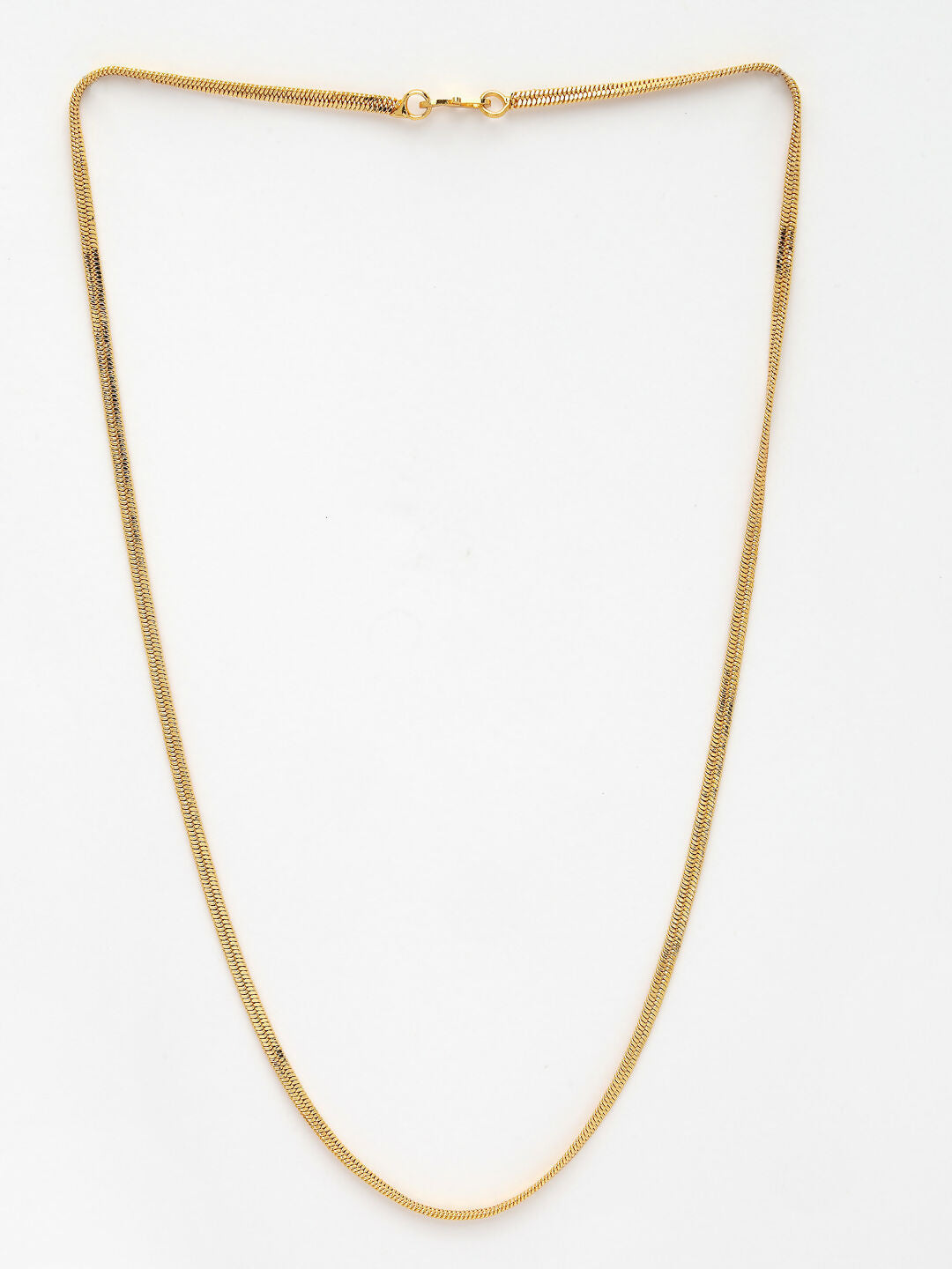 NVR Women's Set of 2 Silver & Gold Rhodium-Plated Minimal Chain | Swadesiicart