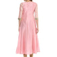 Ahalyaa Women's Pink Poly Silk Kurta | Swadesiicart