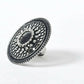 Mominos Fashion Joharkamal Oxidised Silver-Toned Adjustable Finger Ring - Swadesiicart
