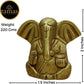 Tamas Brass Ganesha Statue for Temple | Golden Finish | Pooja Idol - Swadesiicart
