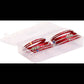 Afast Bridal Wedding & Party Fashionable Colorful Glass Bangle/Kada Set, Pack Of 12 - Red, Blue - Swadesiicart