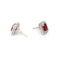 stone stud (Red) - Ruby Raang - Ruby Raang Studio