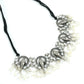 Mominos Fashion Johar Kamal Oxidised Silver-Plated Ganesha Design Necklace Choker Set | Swadesiicart
