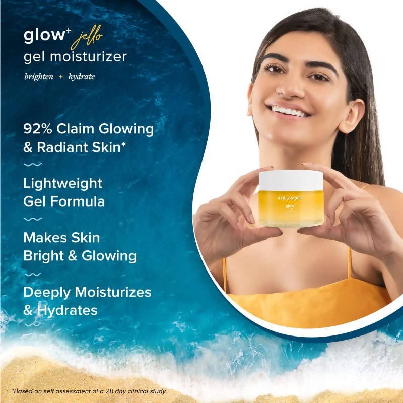 Aqualogica Glow+ Jello Moisturizer With Vitamin C & Papaya, Brightens & Hydrates - Limited Time Offer - Swadesiicart
