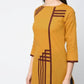 Aniyah Cotton Straight Mustard Color Kurta With Patchwork (AN-105K) - Swadesiicart