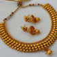 Designer Metallic Necklace Set - Mokshi Collections