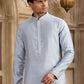 Raivat Ethnic Banarasi Art Silk Mirror Work Kurta Pajama In Sky Blue Colour | Swadesiicart