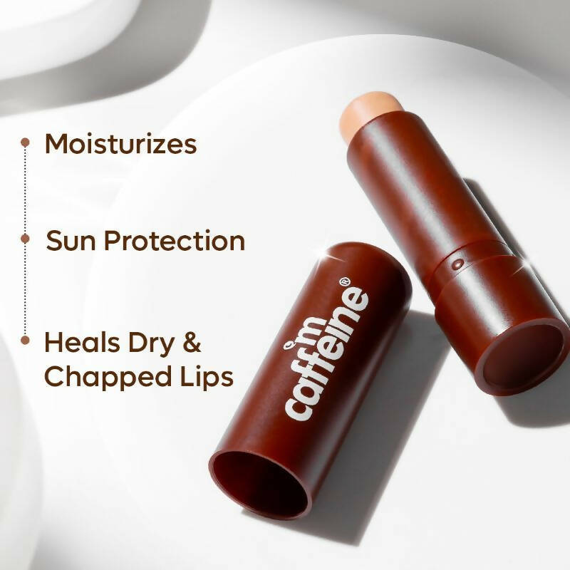 mCaffeine Choco Lip Balm With SPF 20 - Swadesiicart