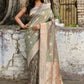 Joban Fashion Pea Green Pure Katan Pure Handloom Banarasi Silk Saree | Swadesiicart