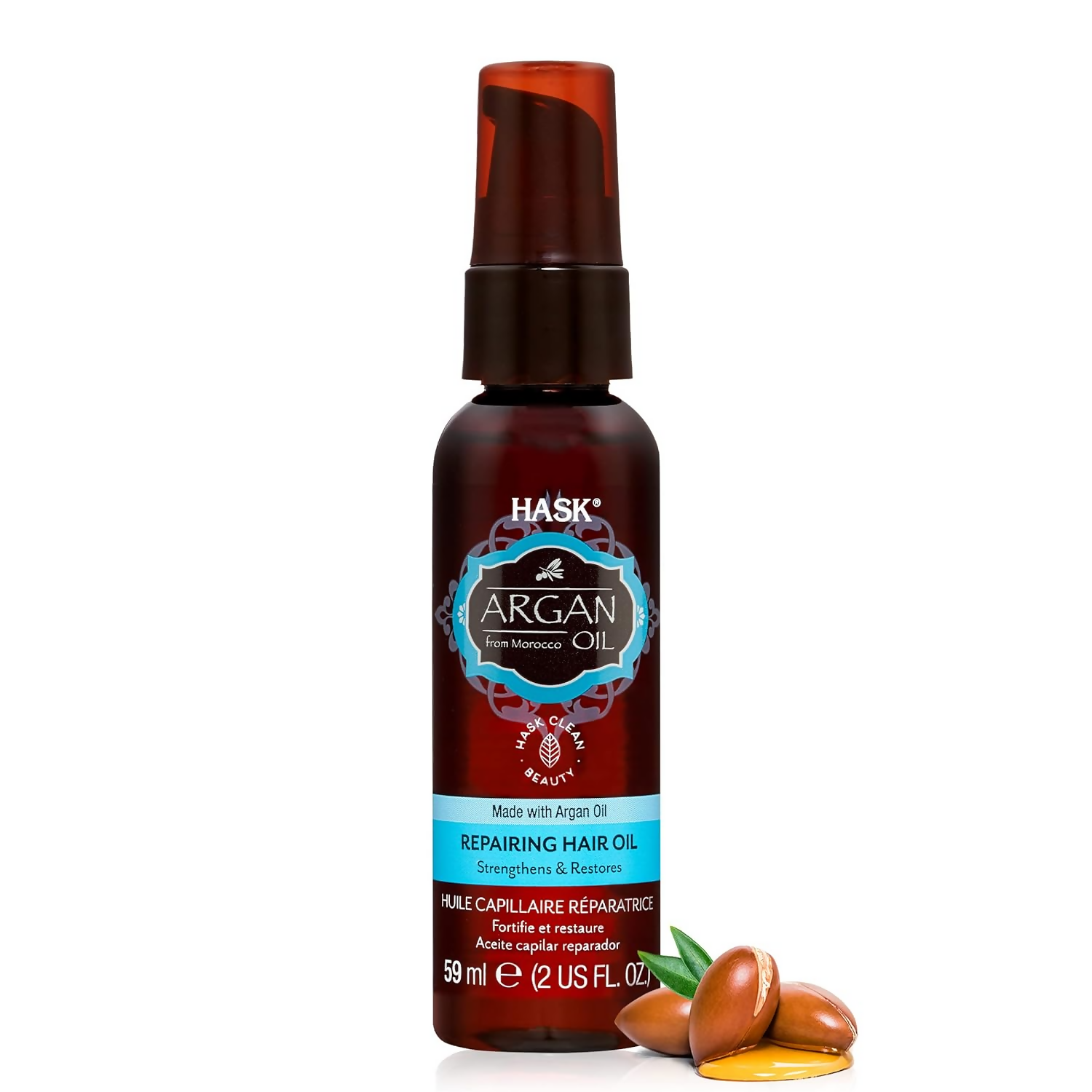 HASK Argan Oil Repairing Hair Oil | Swadesiicart