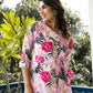 Casual Fashionable Multi Muslin Cotton co-ord set - Manya - Swadesiicart