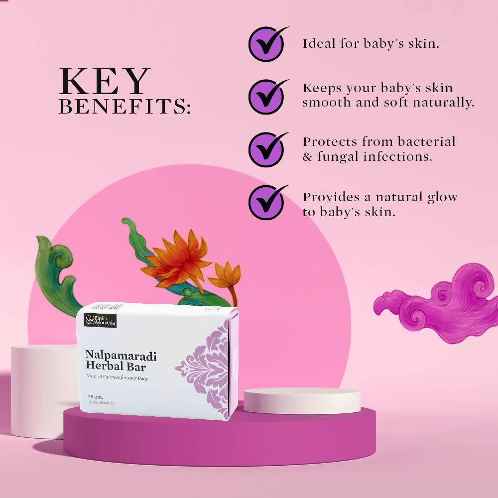 Bipha Ayurveda Nalpamaradi Herbal Bar For Kids - Swadesiicart