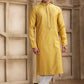 Raivat Ethnic Banarasi Art Silk Mirror Work Kurta Pajama In Rust Colour | Swadesiicart