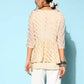 Ahalyaa Off-White Solid Fluid Tie-Up Top | Swadesiicart