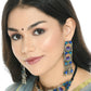 Mominos Fashion Johar Kamal Oxidised Silver-Plated Brass Finish Peacock Wings Choker For Women | Swadesiicart