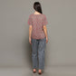 Breathables Women Cotton Printed Loungewear Kurta And Pants Co-Ord Set Pink & Navy I Nightwear