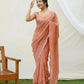 Vamsee Saraswati Orange Georgette Saree - Swadesiicart