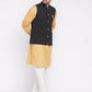 Even Apparels Men Black Nehru Jacket | Swadesiicart