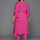 Ahalyaa Women's Traditional wear Kurta Set - Pink | Swadesiicart