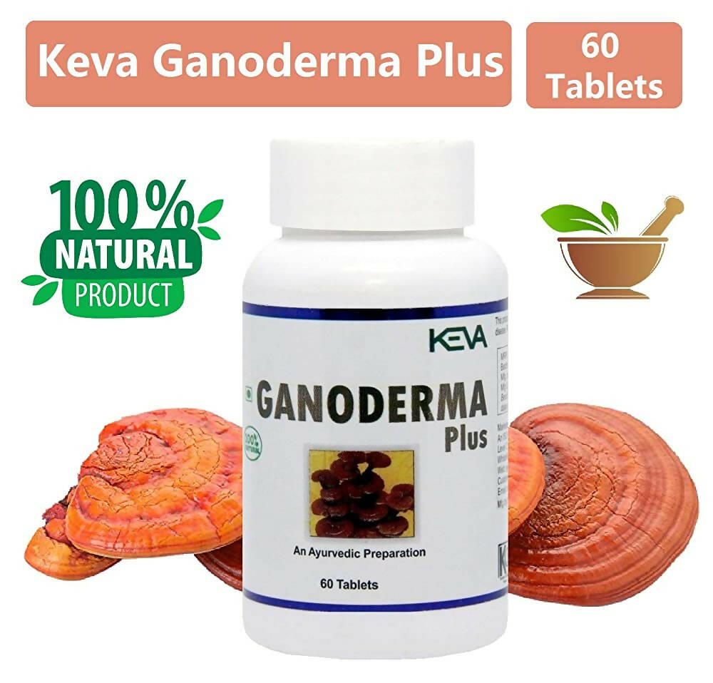 Keva Ganoderma (Reishi Mushroom) Plus Capsules | Swadesiicart
