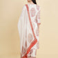 Designer Stylish White cotton Stitched Suit With Dupatta - Tanisha | Swadesiicart