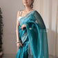 Vamsee Shirovastra Rama Organza Saree - Swadesiicart