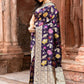 Joban Fashion Plum Purple Pure Katan Pure Handloom Banarasi Silk Saree | Swadesiicart