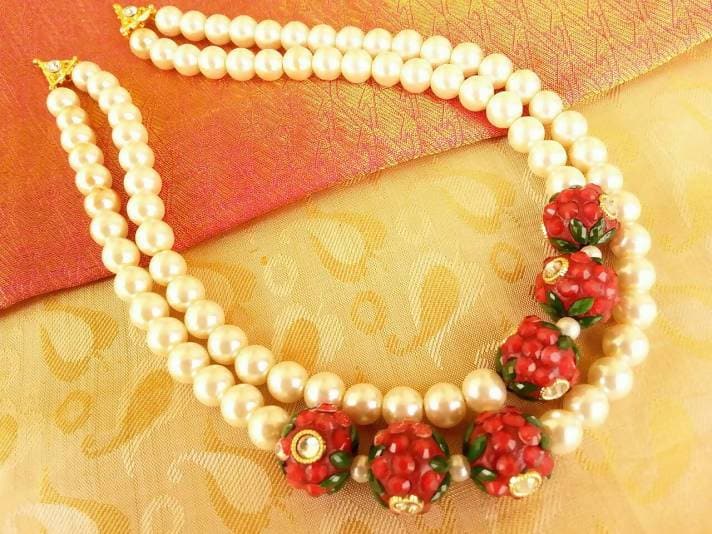 Pearls Designer Necklace | Swadesiicart