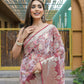 Vamsee Dhruvini Baby Pink Georgette Saree - Swadesiicart