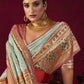 Vishnu Weaves Women's Sea-Green Paithani Silk Saree with Blouse - Swadesiicart