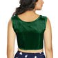 Aastha Fashion Women's Green Art Silk Designer Traditional Readymade Blouse