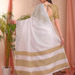 Shree Shyam Fashion The White Loom White Linen Cotton Saree