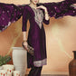 Jyoti Fashion Women's Wine Velvet Cording with Resham Thread & Sequin Kurta with Trouser & Dupatta | Swadesiicart
