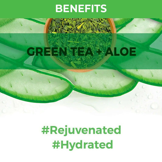 Nykaa Skin Secrets Exotic Indulgence Green Tea + Aloe Vera Sheet Mask For Hydrated Skin - Swadesiicart