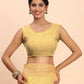 Shree Shyam Fashion Linen Cotton Yellow Saree