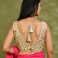 Amodini Designer Studio Multicolor Mirror Work Sleeveless Padded Blouse