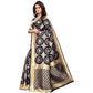 Vamika Banarasi Jaquard Blue Weaving Saree (Banarasi 27) | Swadesiicart