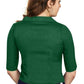 Aastha Fashion Women's Women's Bottle Green Art Silk Button Readymade Blouse