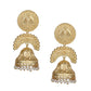 Joban Fashion Women Matte Gold Brass Jhumka | Swadesiicart