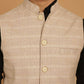 Even Apparels Nehru Jacket With Welt Pockets - Beige | Swadesiicart