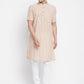 Even Apparels Yellow Pure Cotton Men's H/S Kurta With Band Collar | Swadesiicart