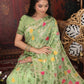 Shree Shyam Fashion Linen Cotton Green Saree