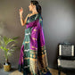 Joban Fashion Green Peacock,Butti Banarasi Silk Sarees | Swadesiicart