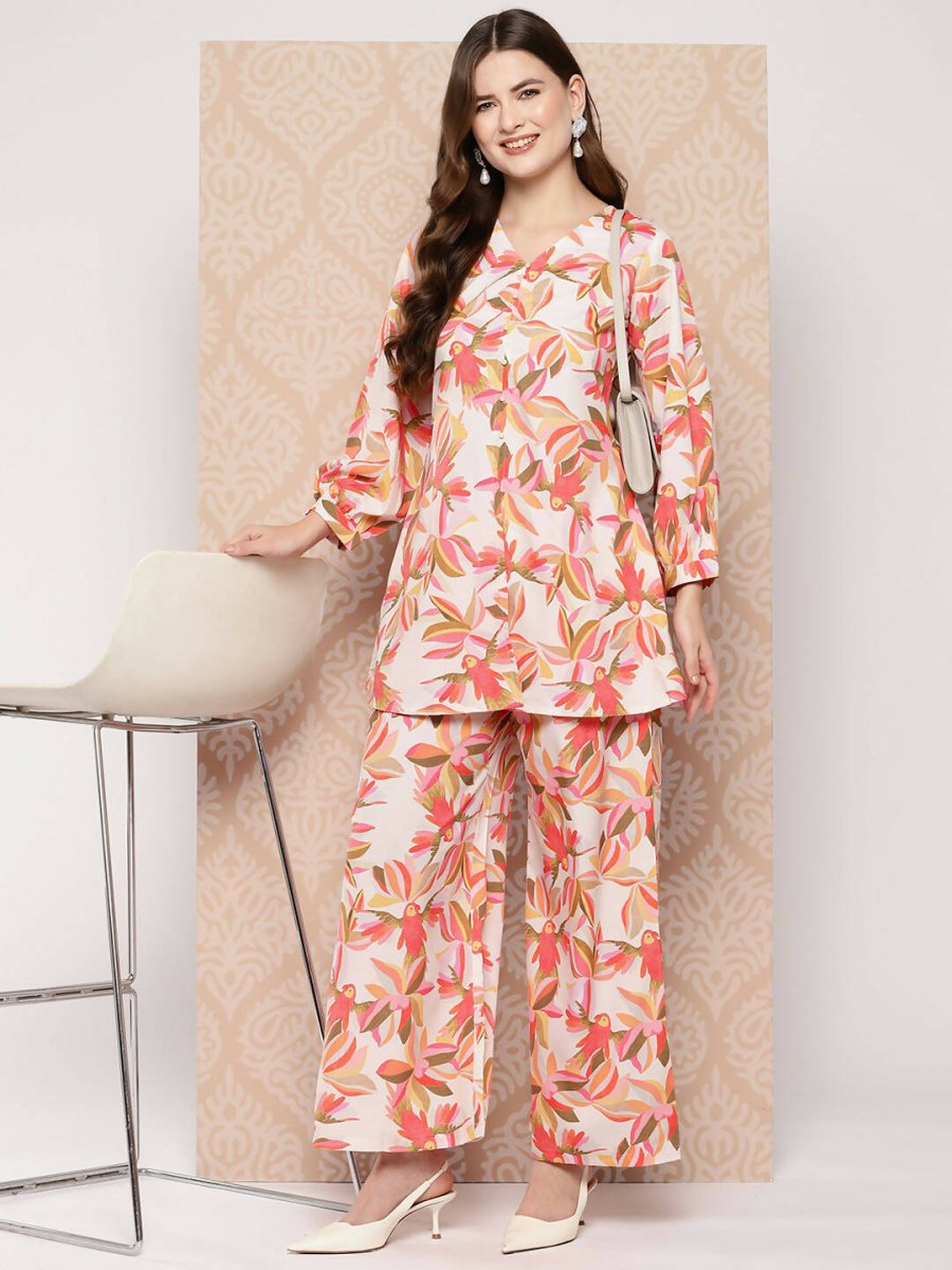 Ahalyaa Women's Traditional Wear Co-ods - Multi | Swadesiicart