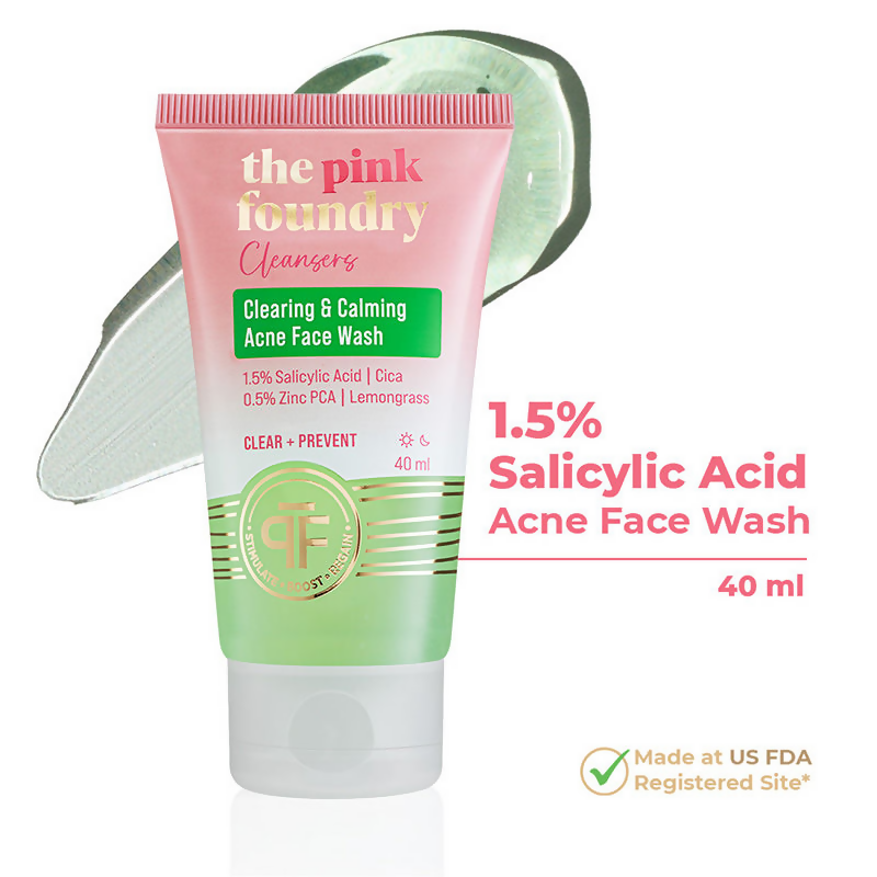 The Pink Foundry Salicylic Acid Acne Face Wash - Swadesiicart