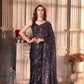 Dishitha Creation Indian Women's Designer Georgette Sequence Saree - Purple | Swadesiicart